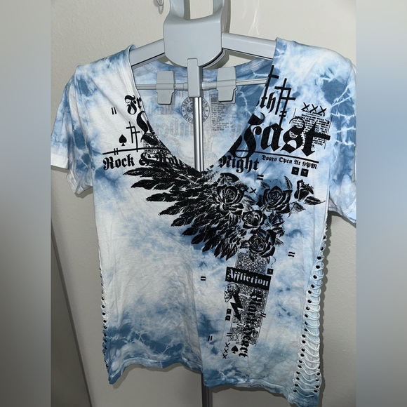 Affliction Tops - Affliction Rock Speed V-Neck T-Shirt